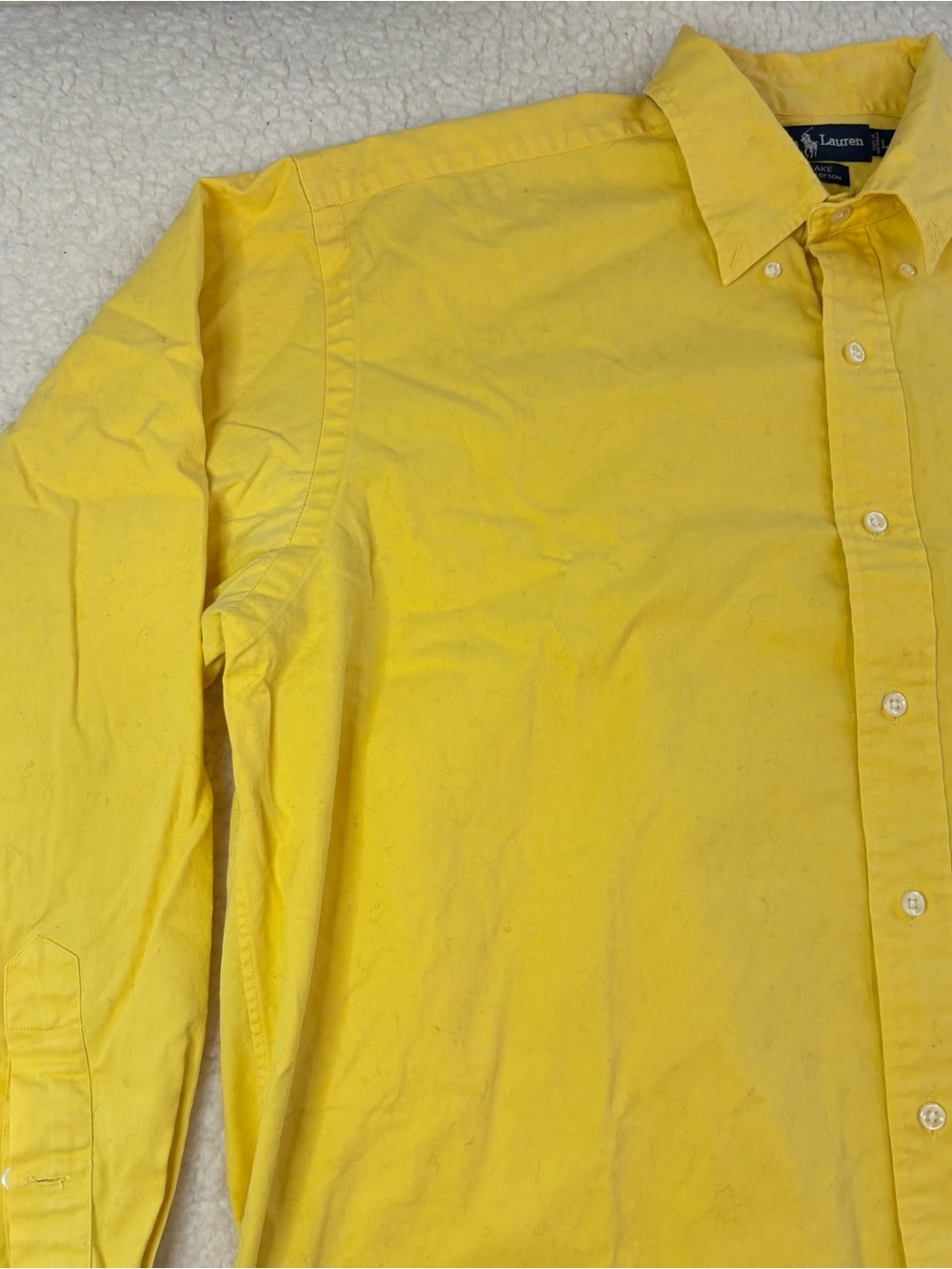 Polo Ralph Lauren Men Yellow Classic Blake Long Sleeve Button Shirt - Picture 4 of 12